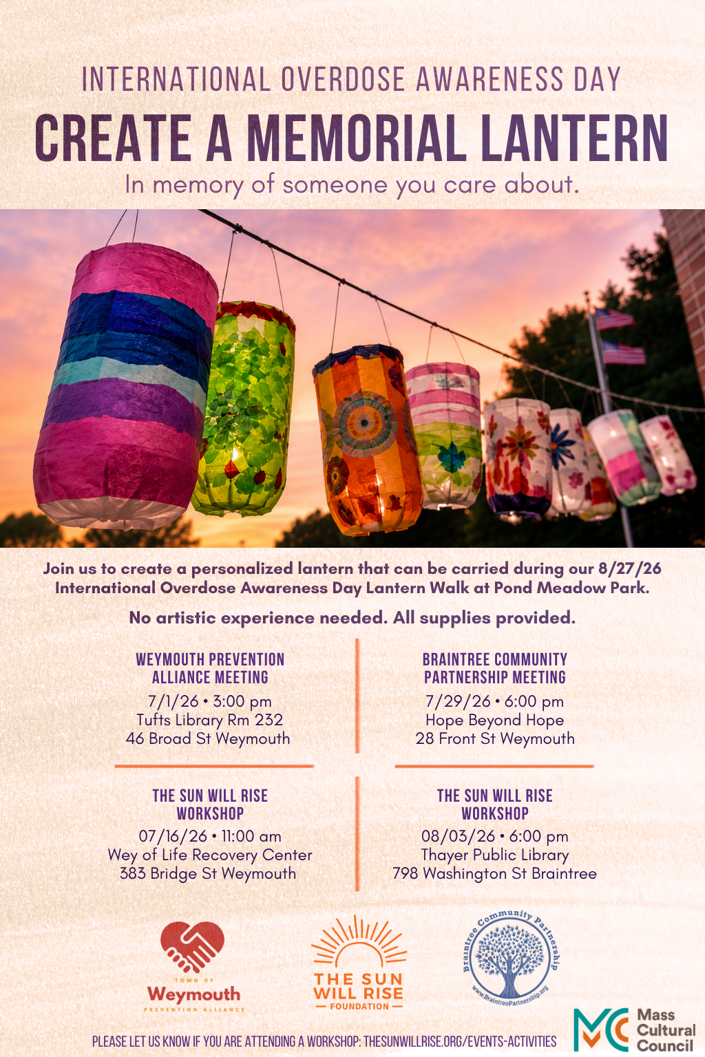 The Sun Will Rise Lantern Workshop
