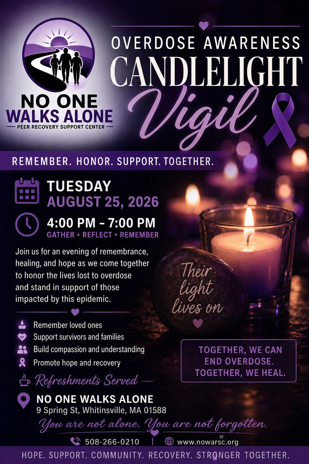 Overdose Awareness Candlelight Vigil