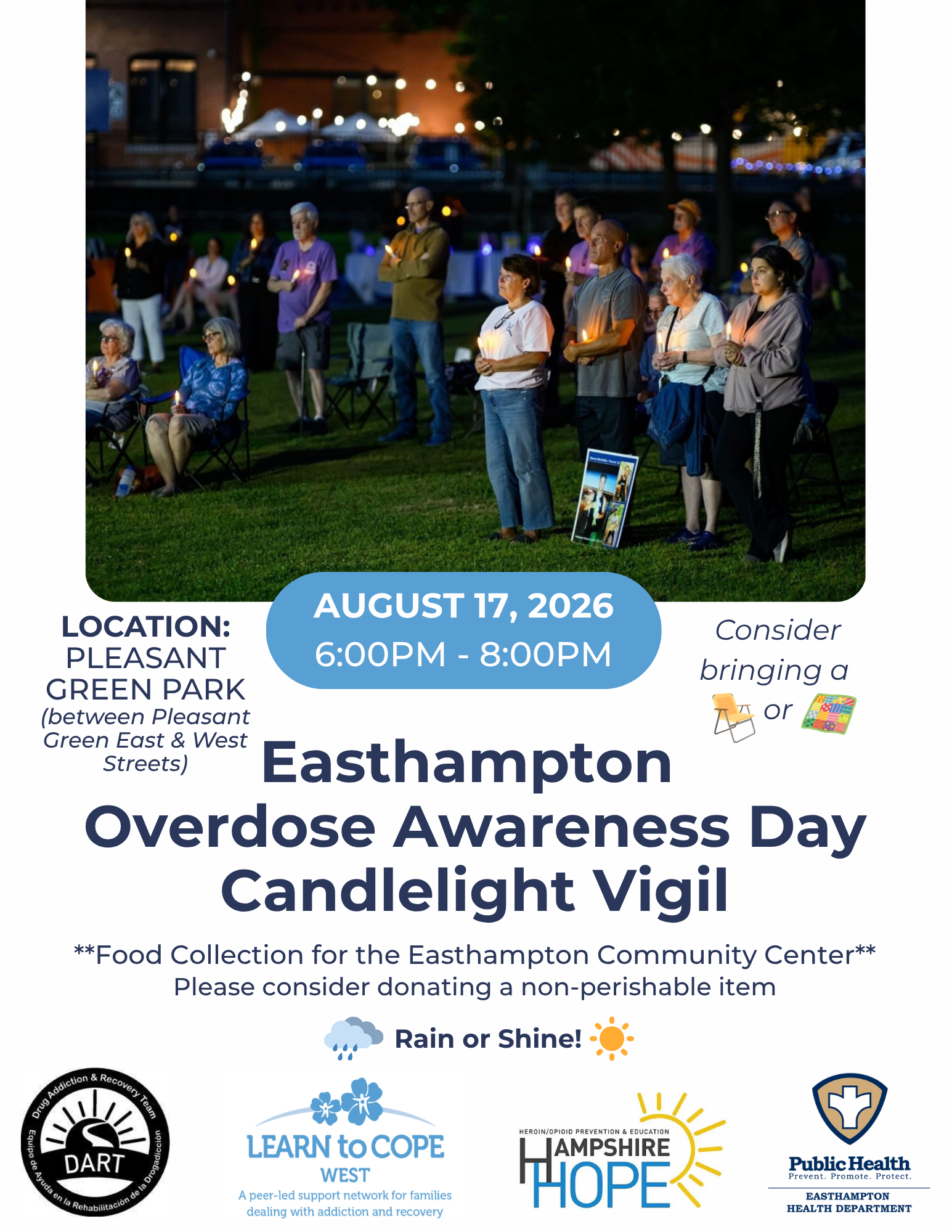 Easthampton Overdose Awareness Candlelight Vigil