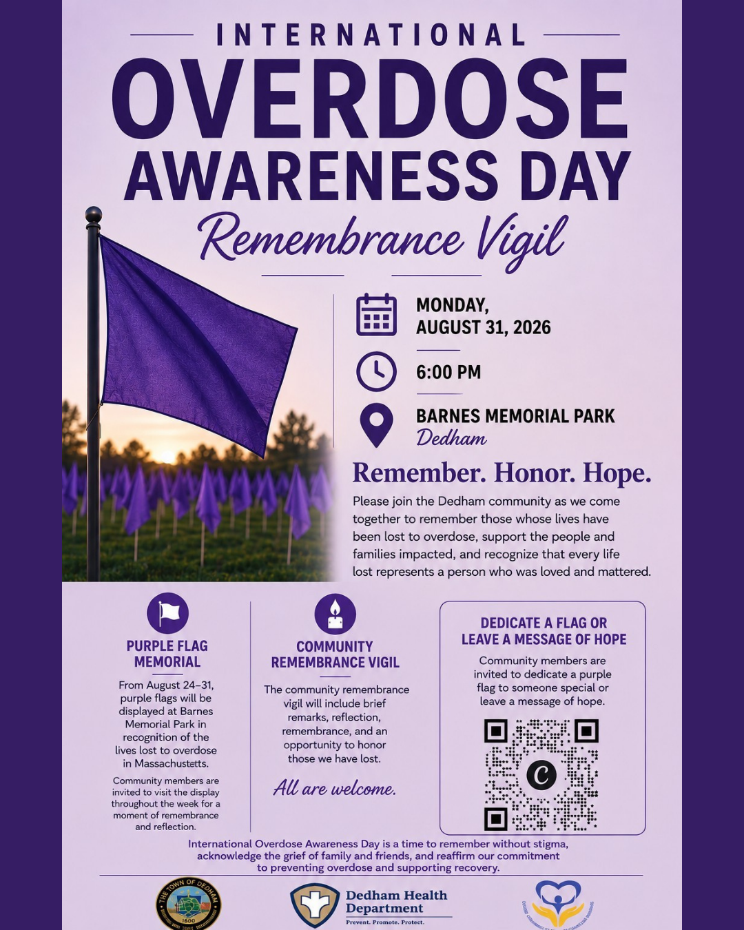 Remembrance Vigil - Dedham