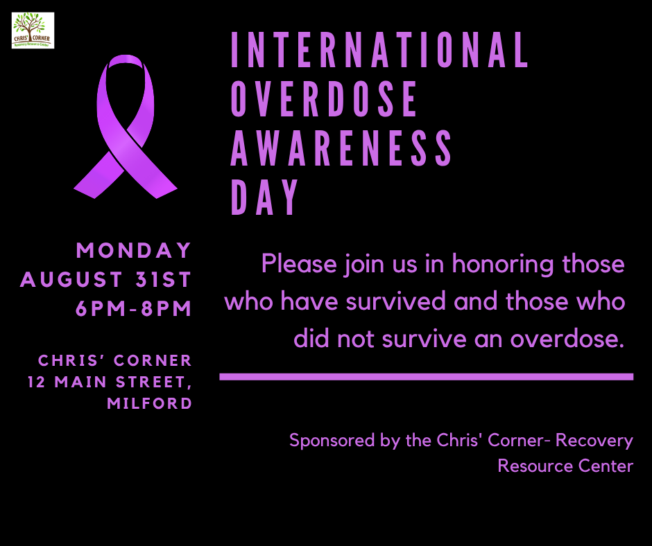 International Overdose Awareness Day - Chris' Corner