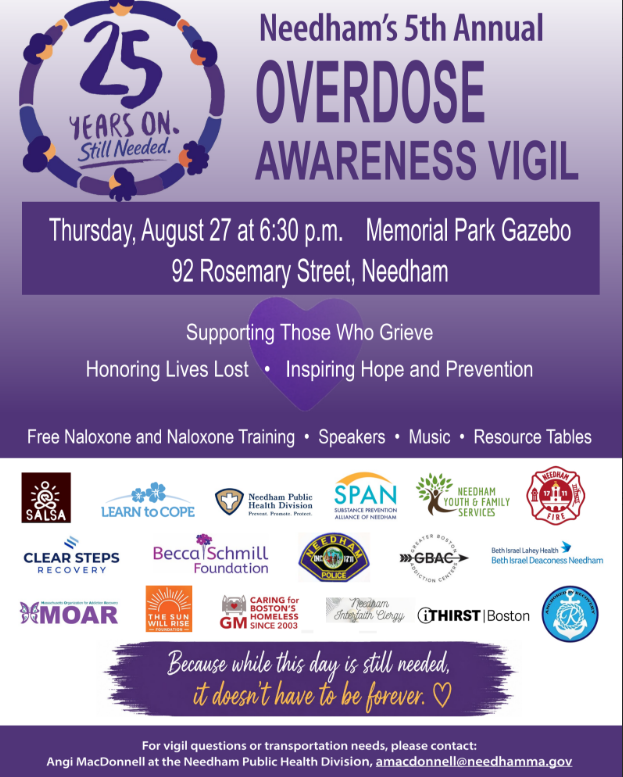 Needham Overdose Awareness Vigil