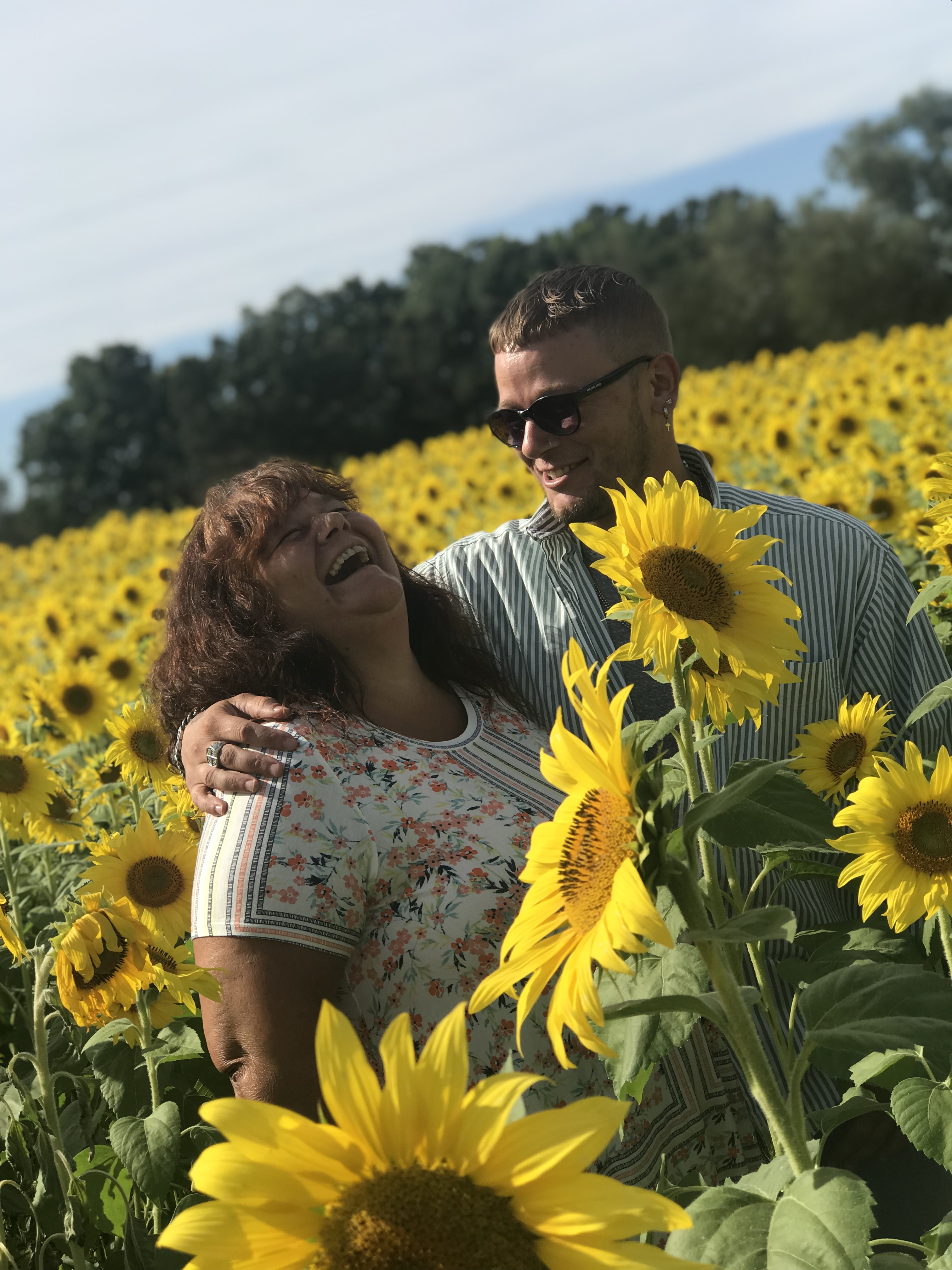 Diana Teel and her son, Ray