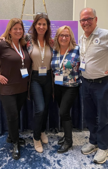Finding Connections in Grief Conference presenters Leslie Lagos, Robyn Houston-Bean, Aileen Lovejoy, and Don Lipstein.  