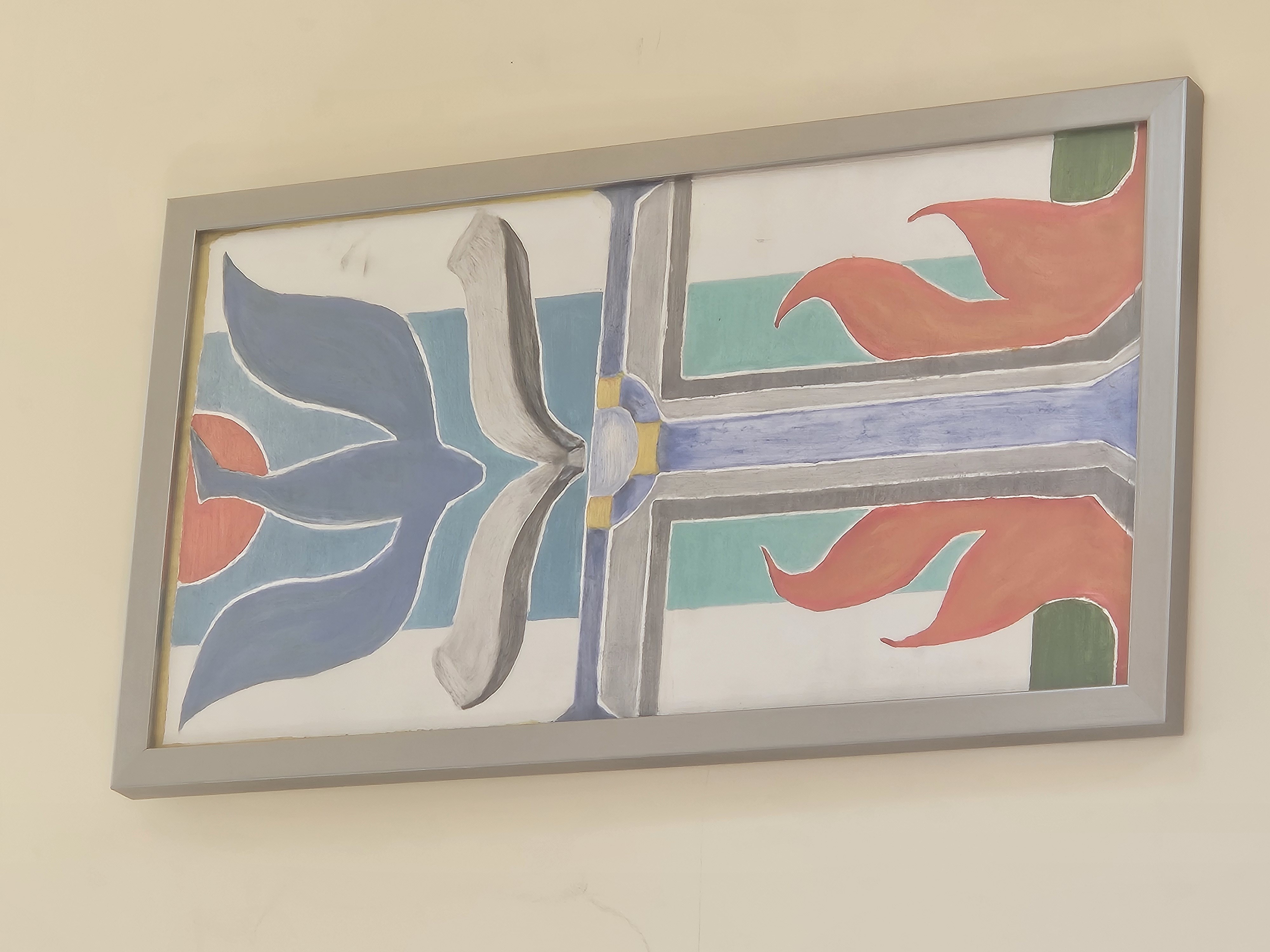 A painting by Jeannine Pitas’ deceased friend, Mark.