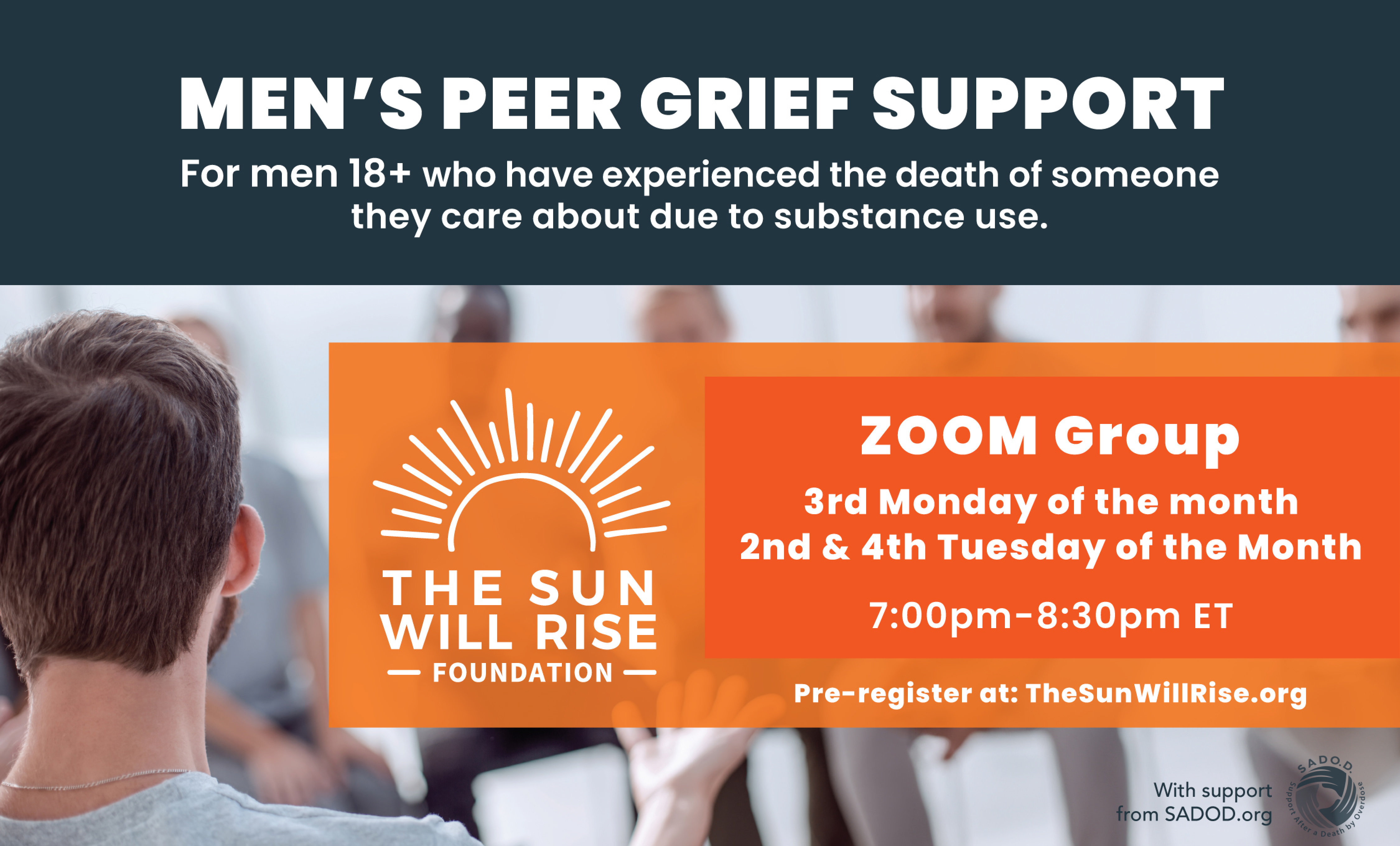 The Sun Will Rise: Men's Grief Group for Substance-Use Loss