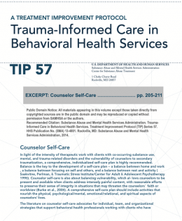 Trauma-Informed Care in Behavioral Health Services
